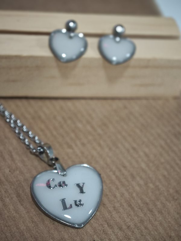 Colgante Corazón Leche - Imagen 2